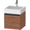 Duravit Ketho 2 meuble sous-lavabo avec 1 tiroir 48.4x46x44cm avec poignée noyer anthracite mat SW773087