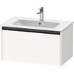 Duravit Ketho 2 meuble sous-lavabo avec 1 tiroir 81x48x44cm avec poignée anthracite blanc super mat SW772747