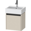 Duravit Ketho 2 meuble sous-lavabo avec 1 porte 43,4x33,8x44cm gauche, avec poignée anthracite taupe super mat SW773121