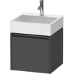 Duravit Ketho 2 meuble sous-lavabo avec 1 tiroir 48,4x46x44cm avec poignée graphite anthracite mat SW772355