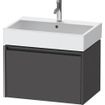 Duravit Ketho 2 meuble sous-lavabo avec 1 tiroir 68,4x46x44cm avec poignée graphite anthracite mat SW772036
