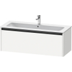 Duravit Ketho 2 meuble sous-lavabo avec 1 tiroir pour lavabo simple 121x48x44cm avec poignée anthracite blanc mat SW772886