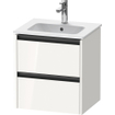 Duravit Ketho.2 meuble sous-lavabo 51x42x54,9cm adapté pour 1 vasque Panneau de particules blanc Mat SW773078