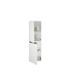 Duravit Ketho.2 Armoire semi-haute 40x24x132cm 2 Portes battantes à gauche Panneau de particules blanc Mat SW771941