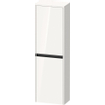 Duravit Ketho.2 Armoire mi-haute 40x24x132cm 2 Portes battantes à droite Panneau de particules blanc Brillant SW771964