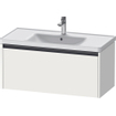 Duravit Ketho 2 meuble sous-lavabo avec 1 tiroir 98.4x45.5x44cm avec poignée anthracite blanc mat SW772320