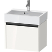 Duravit Ketho 2 meuble sous-lavabo avec 1 tiroir 58.4x39x44cm avec poignée anthracite blanc brillant SW772931