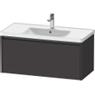 Duravit Ketho 2 meuble bas pour lavabo avec 1 tiroir 98.4x45.5x44cm avec poignée graphite anthracite super mat SW772348