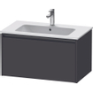 Duravit Ketho 2 meuble sous-lavabo avec 1 tiroir 81x48x44cm avec poignée anthracite graphite supermat SW772958