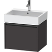 Duravit Ketho 2 meuble bas sous lavabo avec 1 tiroir 58.4x46x44cm avec poignée graphite anthracite super mat SW772963