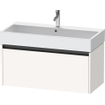 Duravit Ketho 2 meuble sous-lavabo avec 1 tiroir 98.4x46x44cm avec poignée anthracite blanc super mat SW771998