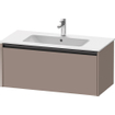 Duravit Ketho 2 meuble bas de lavabo avec 1 tiroir 101x48x44cm avec poignée basalte anthracite mat SW772205