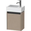 Duravit Ketho 2 meuble sous-lavabo avec 1 porte 36,4x23,8x44cm droite, avec poignée lin mat anthracite SW773154