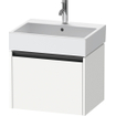 Duravit Ketho 2 meuble sous-lavabo avec 1 tiroir 58,4x46x44cm avec poignée anthracite blanc mat SW772888