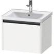 Duravit Ketho 2 meuble sous-lavabo avec 1 tiroir 58.4x45.5x44cm avec poignée anthracite blanc mat SW772895