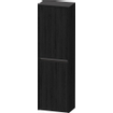 Duravit Ketho.2 Armoire haute mi-haute 40x24x132cm 2 Portes à droite Panneau de particules Chêne (noir) Mat SW772097