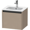 Duravit Ketho.2 meuble sous-lavabo 51x42x44cm adapté pour 1 vasque Panneau de particules Lin Lin Mat SW771950