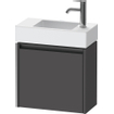 Duravit Ketho 2 meuble bas pour lavabo avec 1 porte 48.4x23.8x44cm gauche, avec poignée graphite anthracite mat SW772990