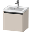 Duravit Ketho 2 meuble sous-lavabo avec 1 tiroir 48,4x37,5x44cm avec poignée anthracite taupe mat SW772280