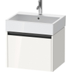 Duravit Ketho 2 meuble sous-lavabo avec 1 tiroir 58.4x46x44cm avec poignée anthracite blanc brillant SW772924