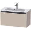 Duravit Ketho 2 meuble sous-lavabo avec 1 tiroir 68x39x44cm avec poignée anthracite taupe supermat SW771867