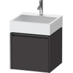 Duravit Ketho 2 meuble sous-lavabo avec 1 tiroir 48.4x46x44cm avec poignée anthracite graphite supermat SW772089