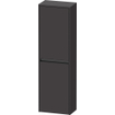 Duravit Ketho.2 Armoire mi-haute 40x24x132cm 2 portes ouvrant à gauche Panneau de particules Graphite Mat SW772627