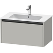 Duravit Ketho 2 meuble sous-lavabo avec 1 tiroir 81x48x44cm avec poignée anthracite gris béton mat SW772650