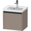 Duravit Ketho 2 meuble sous-lavabo avec 1 tiroir 48.4x37.5x44cm avec poignée basalt anthracite mat SW772207