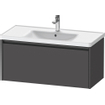 Duravit Ketho 2 meuble sous-lavabo avec 1 tiroir 98,4x45,5x44cm avec poignée anthracite graphite mat SW772035