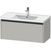 Duravit Ketho 2 meuble sous-lavabo avec 1 tiroir 98.4x45.5x44cm avec poignée gris béton anthracite mat SW771973