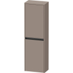 Duravit Ketho.2 Armoire semi-haute 40x24x132cm 2 portes pivotantes à gauche Panneau de particules Basalte Mat SW771870