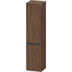 Duravit Ketho.2 Armoire haute 40x36x176cm 2 portes à charnières à gauche Panneau de particules Noyer (foncé) Mat SW772617
