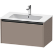 Duravit Ketho 2 meuble sous-lavabo avec 1 tiroir 81x48x44cm avec poignée basalte anthracite mat SW772787
