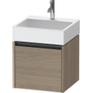 Duravit Ketho 2 meuble bas pour lavabo avec 1 tiroir 48,4x46x44cm avec poignée chêne anthracite terra mat SW771848