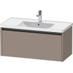 Duravit Ketho 2 meuble sous-lavabo avec 1 tiroir 98.4x45.5x44cm avec poignée basalte anthracite mat SW772267