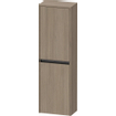 Duravit Ketho.2 Armoire mi-haute 40x24x132cm 2 Portes ouvrant à gauche Panneau de particules Chêne (terra) Mat SW772447
