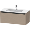 Duravit Ketho 2 meuble sous-lavabo avec 1 tiroir 101x48x44cm avec poignée anthracite Linnen mat SW773072