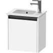 Duravit Ketho 2 meuble de lavabo avec 1 porte 41x29,2x44cm droite, avec poignée blanc mat anthracite SW772311