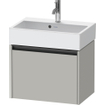 Duravit Ketho 2 meuble sous-lavabo avec 1 tiroir 58,4x39x44cm avec poignée gris béton anthracite mat SW772640