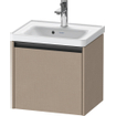 Duravit Ketho 2 meuble sous-lavabo avec 1 tiroir 48.4x37.5x44cm avec poignée anthracite Linnen mat SW773079