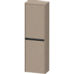 Duravit Ketho.2 Armoire mi-haute 40x24x132cm 2 Portes à droite Panneau de particules Lin Mat SW772131