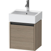 Duravit Ketho 2 meuble sous-lavabo avec 1 porte 43,4x33,8x44cm gauche, avec poignée chêne anthracite terra mat SW773040