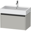 Duravit Ketho 2 meuble sous-vasque avec 1 tiroir 78.4x46x44cm avec poignée gris béton mat anthracite SW772702