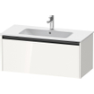 Duravit Ketho 2 meuble sous-lavabo avec 1 tiroir 101x48x44cm avec poignée blanc brillant anthracite SW772080