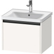 Duravit Ketho 2 meuble sous-lavabo avec 1 tiroir 58.4x45.5x44cm avec poignée anthracite blanc super mat SW772737