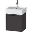 Duravit Ketho 2 meuble bas pour lavabo avec 1 porte 43.4x33.8x44cm droit, avec poignée graphite anthracite super mat SW772340