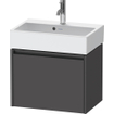 Duravit Ketho 2 meuble bas pour lavabo avec 1 tiroir 58.4x39x44cm avec poignée anthracite graphite mat SW773010