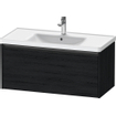 Duravit Ketho 2 meuble sous-lavabo avec 1 tiroir 98.4x45.5x44cm avec poignée chêne noir mat anthracite SW772054