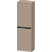 Duravit Ketho.2 Armoire mi-haute 40x24x132cm 2 portes battantes à gauche Panneau de particules Lin Mat SW772626